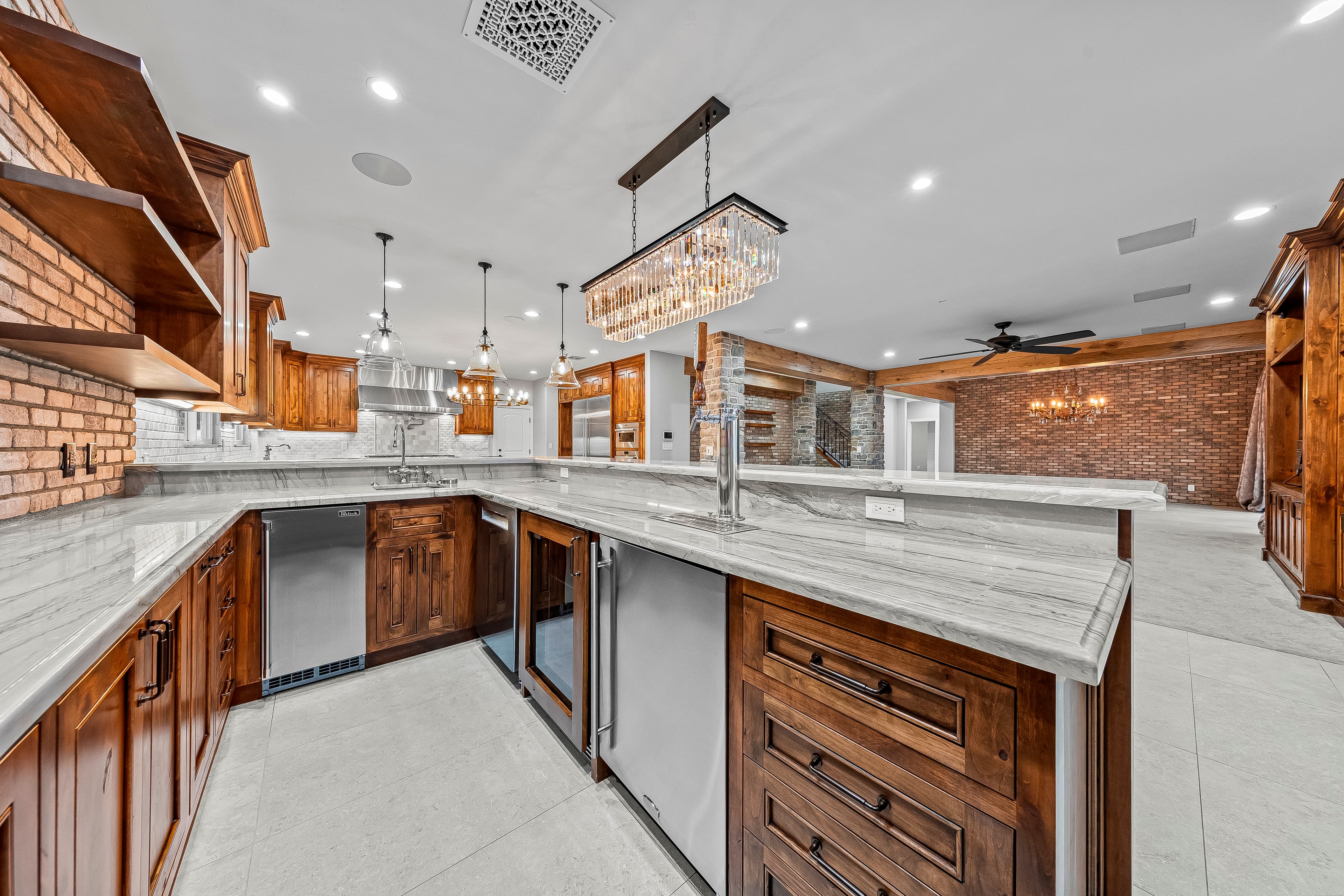 Kitchen with natural lighting